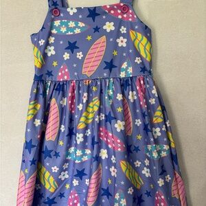 Colorful Surfboard Print Dress